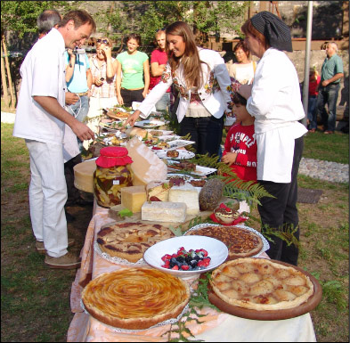 Piatti tipici, preparati dai cuochi dell'alta Valle Brembana