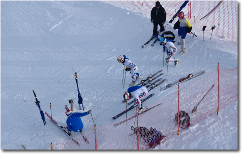Nazionale SKI di Slalom Gigante a Foppolo in allenamento sulla Pista Cappelletta