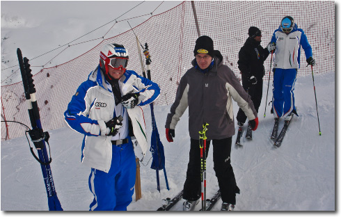 Nazionale SKI di Slalom Gigante a Foppolo in allenamento sulla Pista Cappelletta