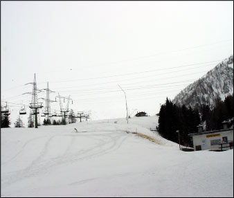 La Pista IV Baita in preparazione